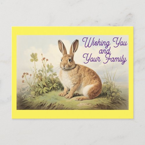 Bunny Holiday Postcard