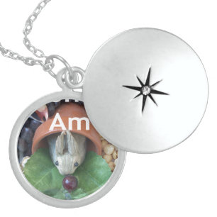 Bunny Home Honey Am Home Sterling Silver Necklace