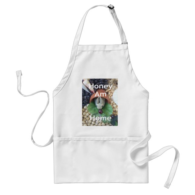 Bunny Home.png Adult Apron (Front)