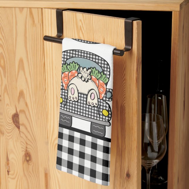 Bunny Hop Kitchen Towel (Thirds Fold)