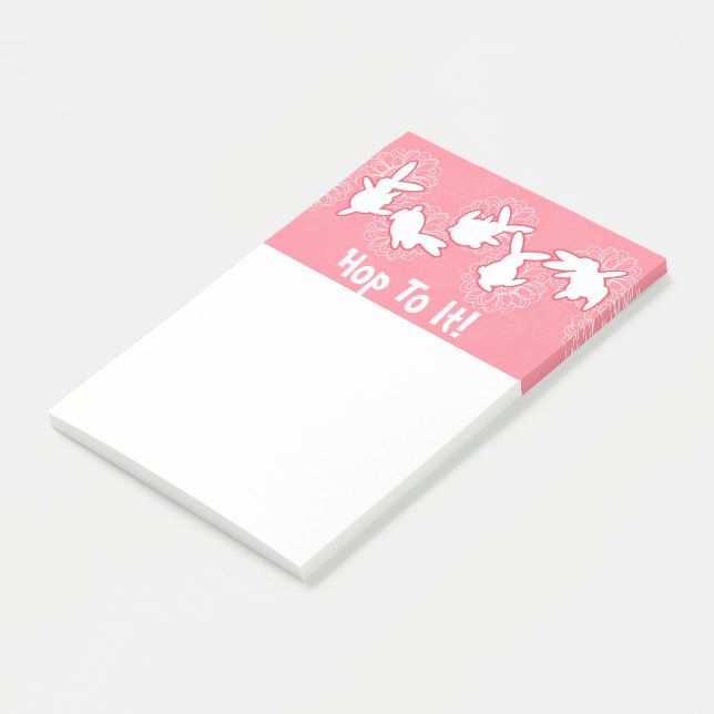 Bunny Hop To It notepad (Angled)