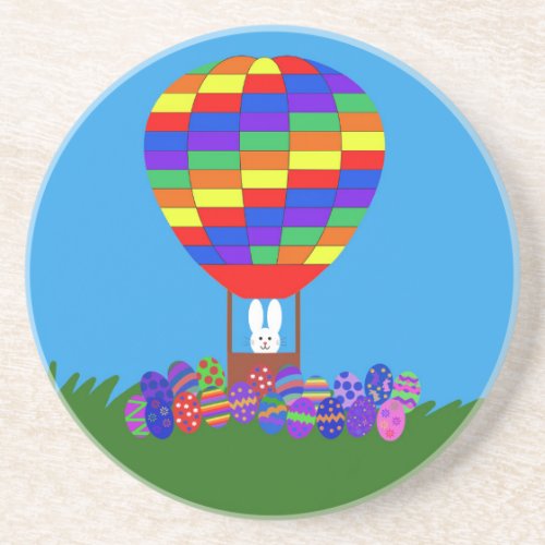 Bunny Hot Air Balloon 2 Coaster