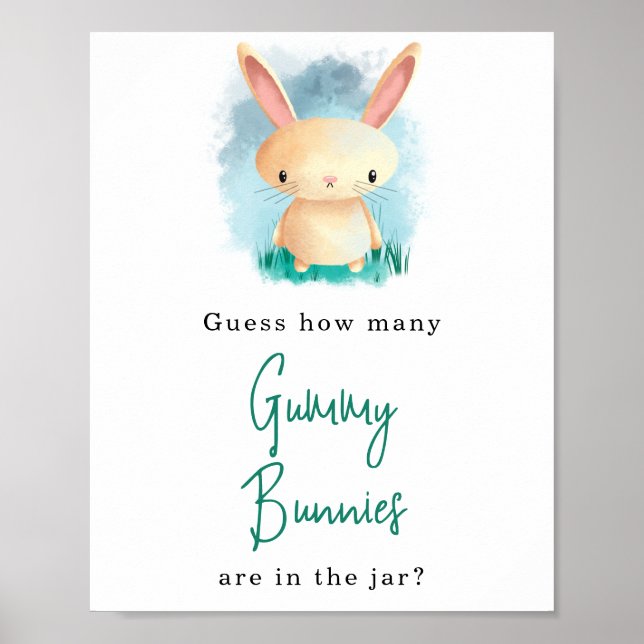 Bunny - How many gummy bunnies Poster (Front)