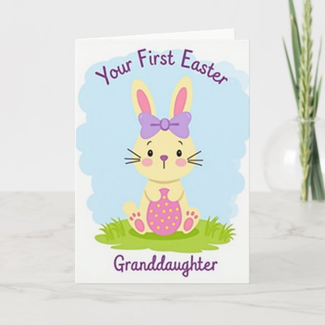 Bunny Hugs Happy Celebration Card (Front)