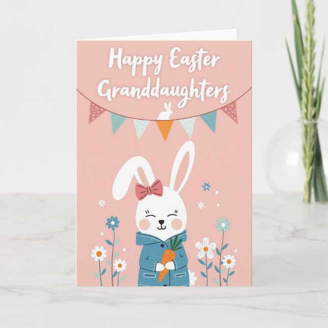 Bunny Hugs Seasonal Card (Front)