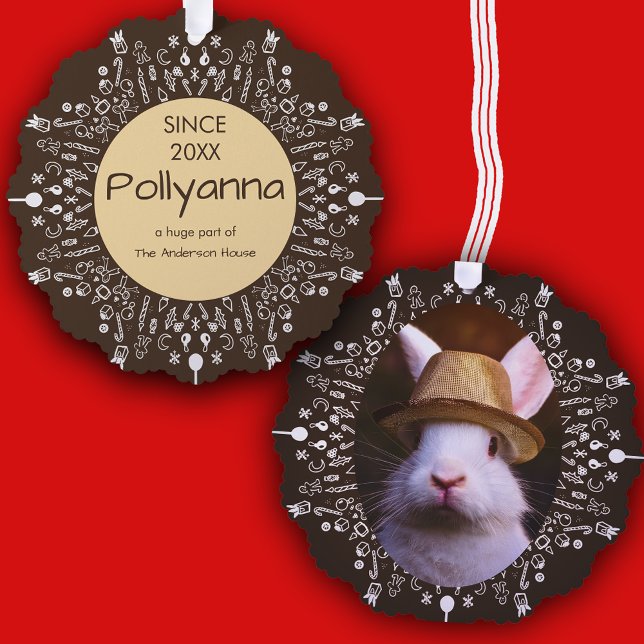 Bunny in a Hat Ornament Card (Creator Uploaded)