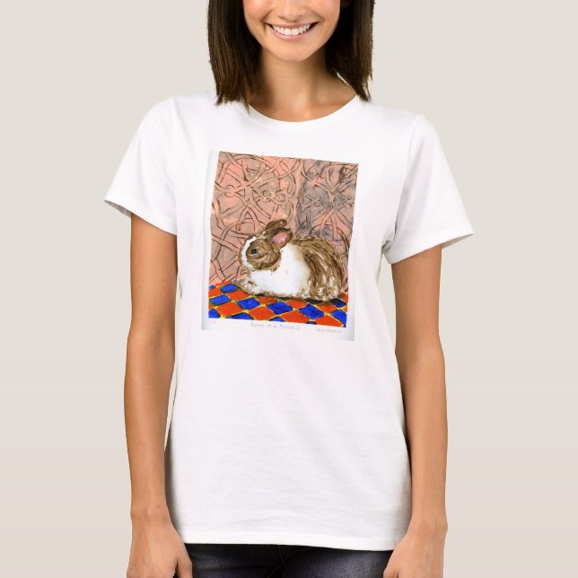 Bunny in a Room I Women's T Shirt (Front)
