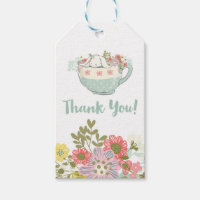 Bunny in a Teacup Thank You Gift Tags