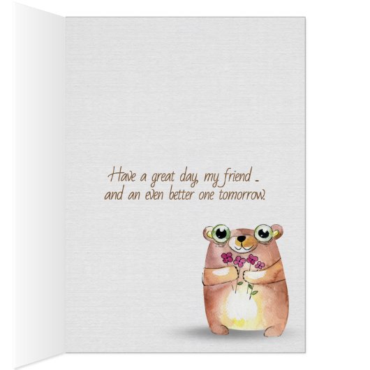 Bunny in Flower Pot Cards (Inside (Right))