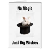 BUNNY IN HAT SAYS NO MAGIC JUST WISHES (Front)
