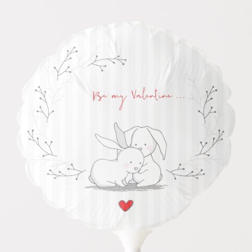 Bunny in Love Balloon