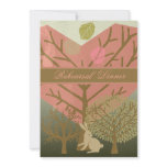 Bunny in Magic Forest Rehearsal Dinner Invite