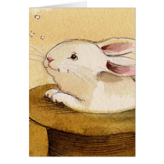 Bunny in Magic Hat Cards (Front)