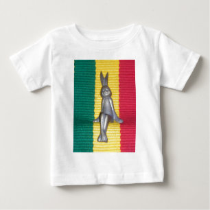 Bunny in Rasta Colors: A Touch of Groovy Art Print Baby T-Shirt