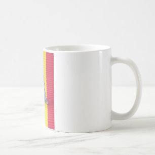 Bunny in Rasta Colors: A Touch of Groovy Art Print Coffee Mug