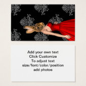 Bunny in red dress (Front & Back)