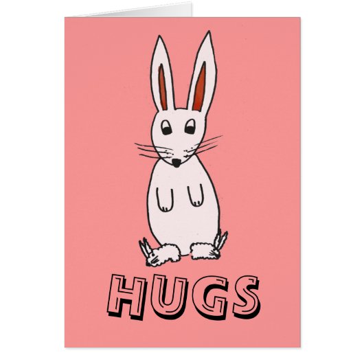 Bunny in Slippers Cards (Front)