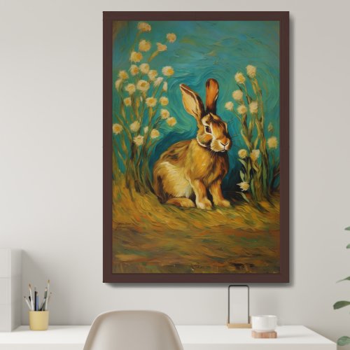 Bunny In Spring Spring Water_Colour Wall Decor