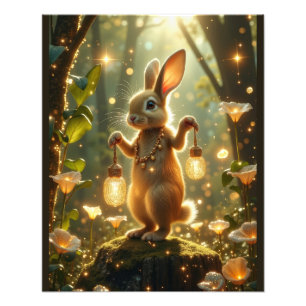 Bunny in the Enchanted Forest Photo Print