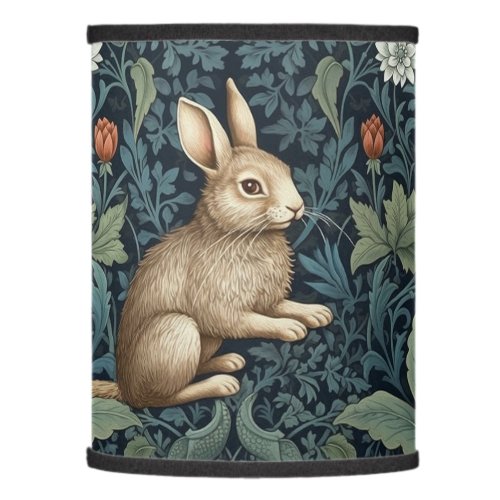 Bunny in the forest art nouveau lamp shade