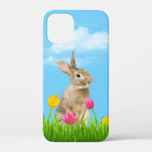 Bunny in Tulips iPhone 12 Mini Case