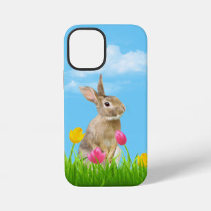 Bunny in Tulips iPhone 12 Mini Case