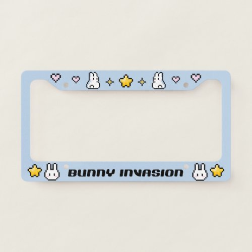 Bunny Invasion Ver 1 License Plate Frame