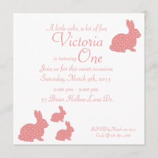 Bunny Invitation