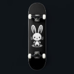 Bunny IV Skateboard<br><div class="desc">bunny rabbit standing in the dark graphic skateboard deck</div>