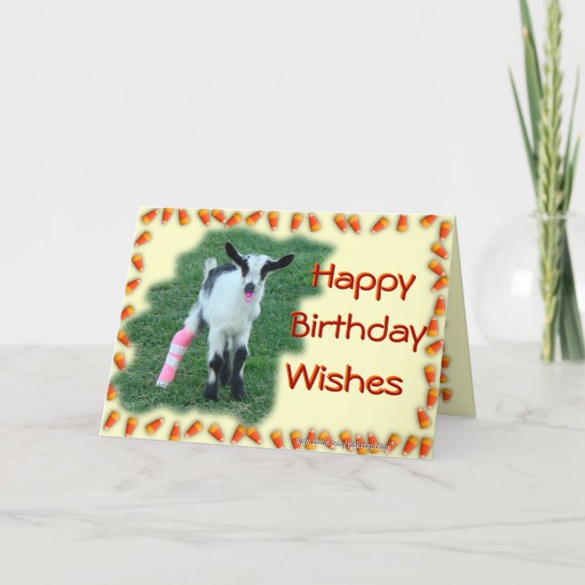 Bunny kid goat --customize any occasion & anyone card (Front)