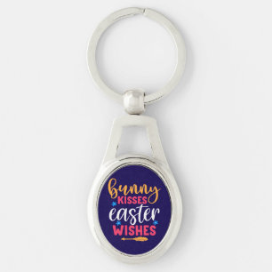 Bunny Kisses Easter Wishes-69739 Keychain