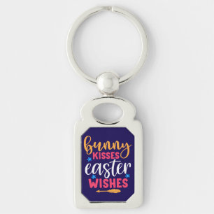 Bunny Kisses Easter Wishes-69739 Keychain