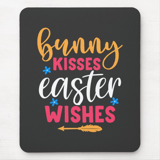 Bunny Kisses Easter Wishes-69739 Mouse Pad (Front)