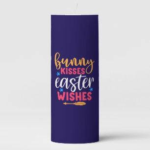 Bunny Kisses Easter Wishes-69739 Pillar Candle
