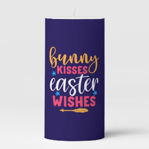 Bunny Kisses Easter Wishes-69739 Pillar Candle