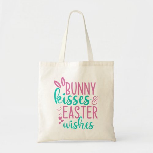 Bunny Kisses  Easter Wishes Tote Bag