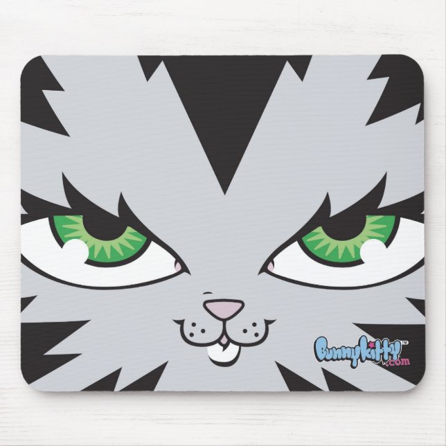 Bunny Kitty Face Mouse Pad (Front)