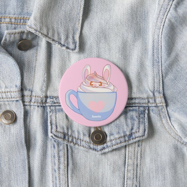 Bunny Latte With Cinnamon Button (In Situ)