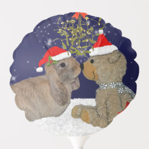 Bunny Love at Christmas Balloon
