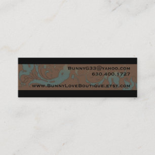 Bunny Love Boutique Skinny Business Cards