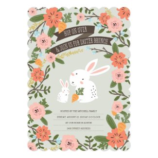 Bunny Love Easter Brunch Invite