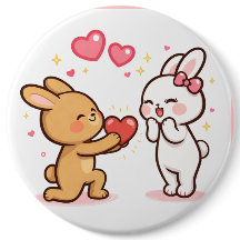 Bunny Love Heart Gift Cute Cartoon Design