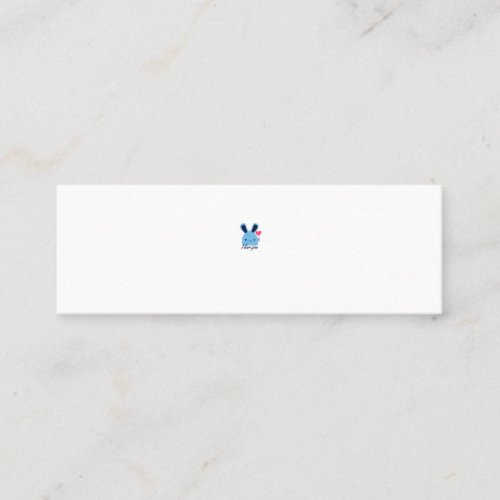 Bunny love mini business card