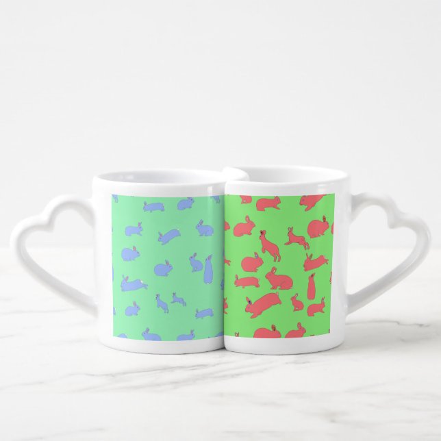 Bunny Love mugs (Front Nesting)