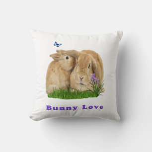 Bunny love pillow