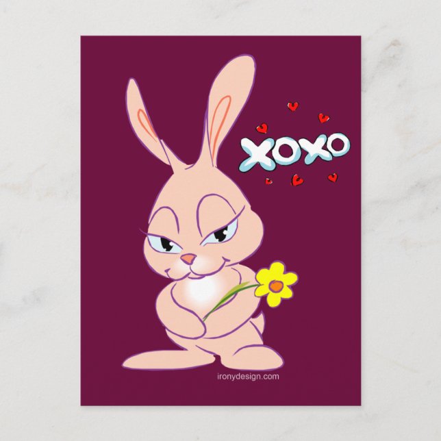 Bunny Love Postcard (Front)