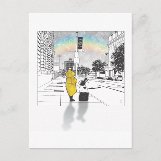 BUNNY LOVE POSTCARD (Front)