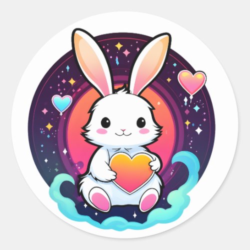 Bunny love sticker