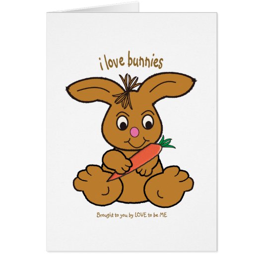 BUNNY - LOVE TO BE ME CARDS (Front)