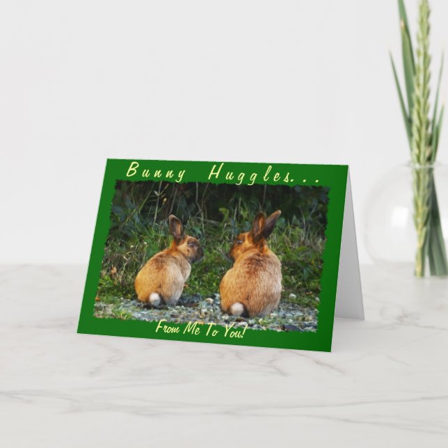 BUNNY LOVE Wild Rabbit Collection Card (Front)